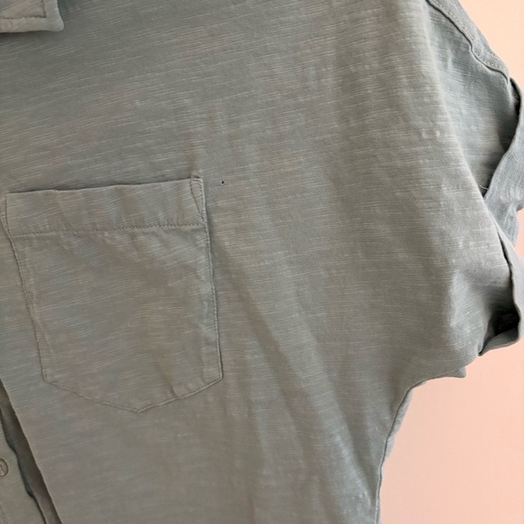 Pact Organic Cotton Short Sleeve Button Down Top - Picture 8 of 8